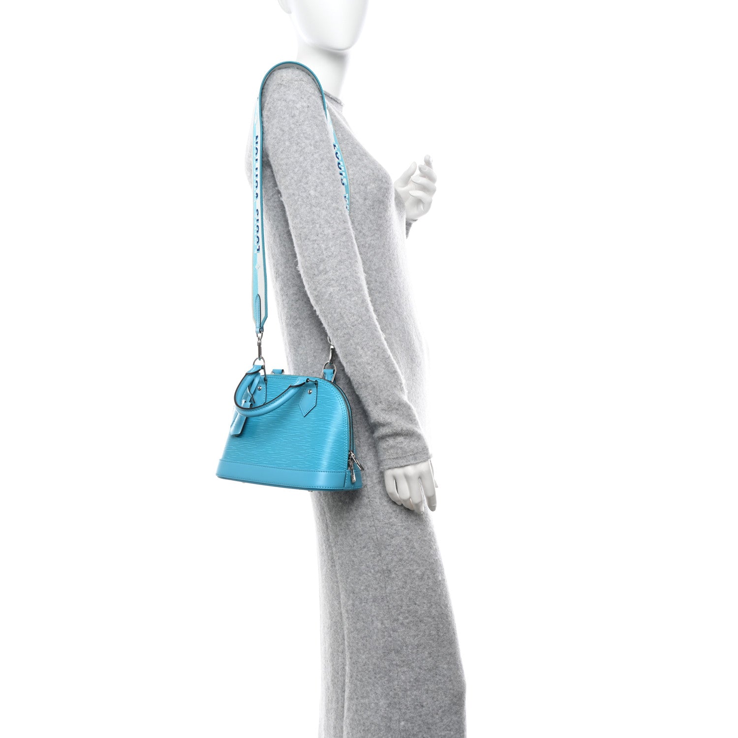 Louis Vuitton Epi Jacquard Alma BB Turquoise 2 of 9