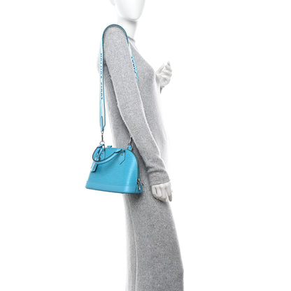 Louis Vuitton Epi Jacquard Alma BB Turquoise 2 of 9
