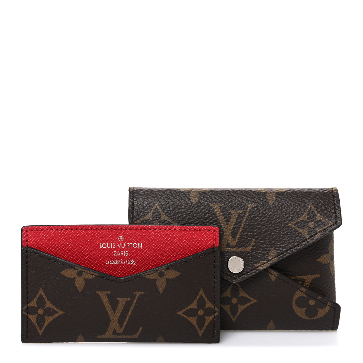 Louis Vuitton Monogram LV Colormania Kirigami Card Holder Sari Red 3 of 8