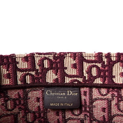 Christian Dior Oblique Large Book Tote Burgundy Multicolor 5 of 9