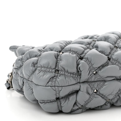 Valentino Garavani Nappa Spikeme Clutch Nuage 8 of 9