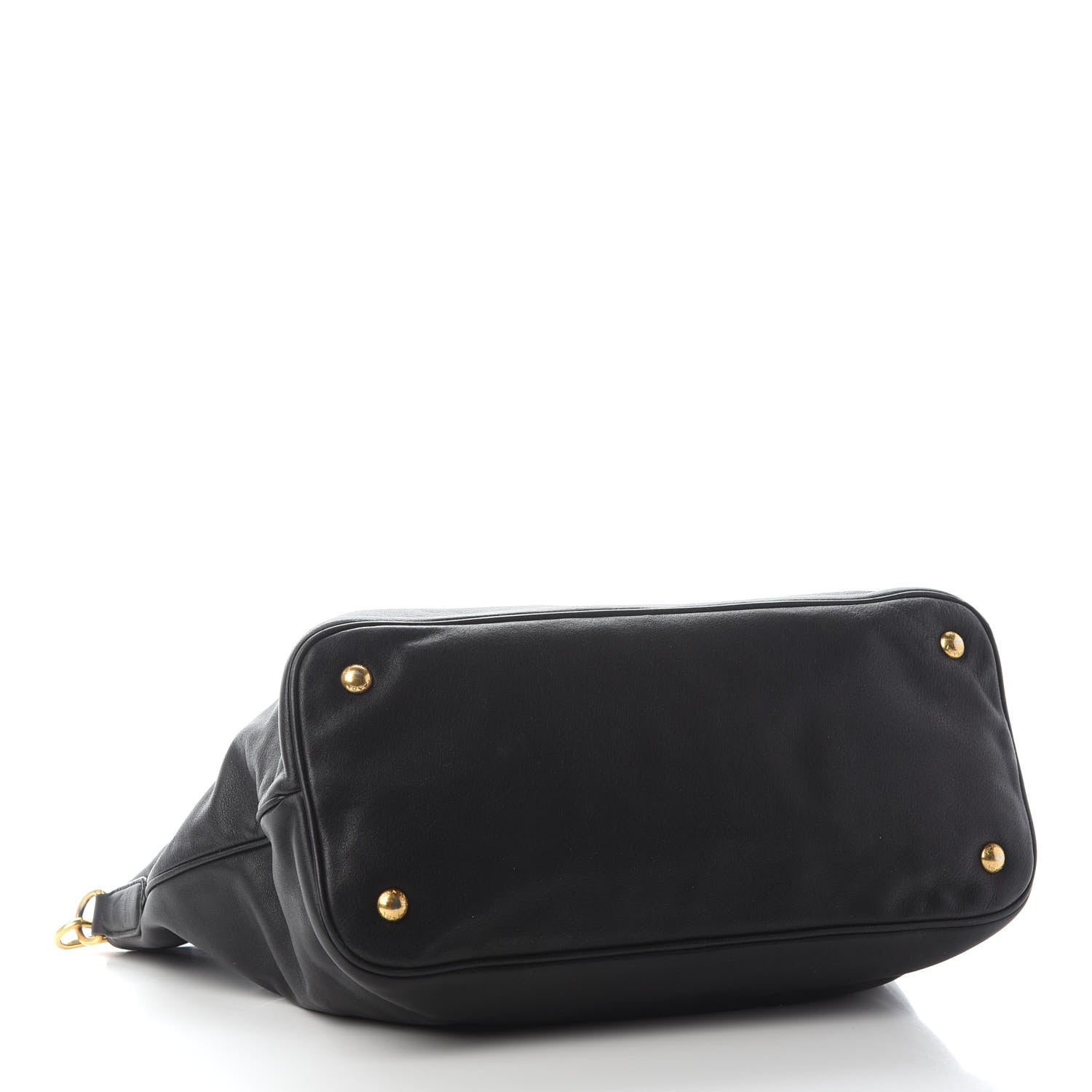 Prada Soft Calf Shopping Tote Black 3 of 7