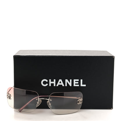 Chanel Metal CC Logo Sunglasses 4017-D Pink 7 of 7