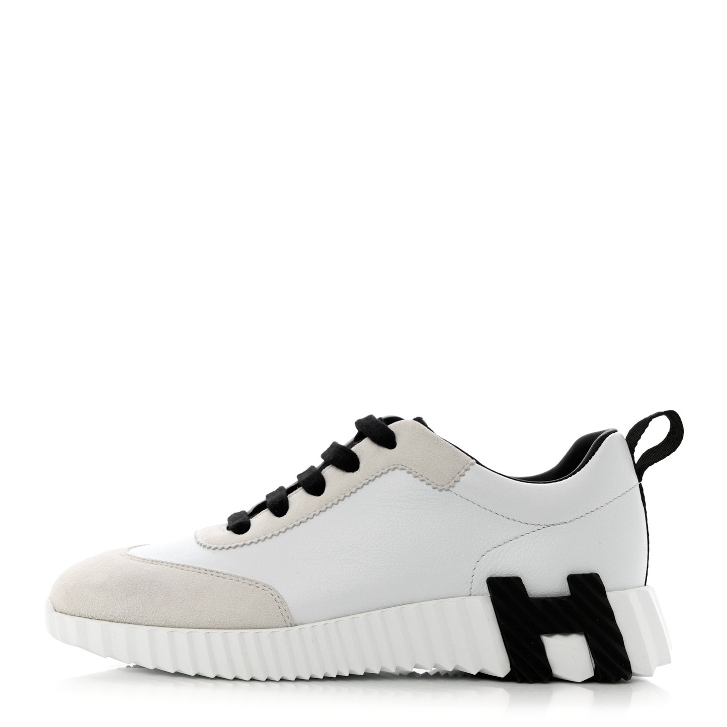 Goatskin Suede Bouncing Sneakers 36.5 White Black