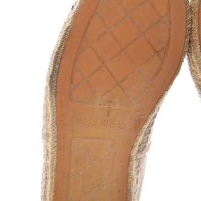 Chanel Toile CC Espadrilles 38 Beige Black 8 of 16