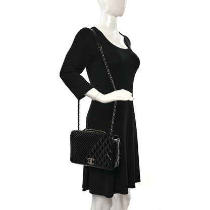 Chanel Patent Quilted Medium Coco Boy Flap Black 2 of 10