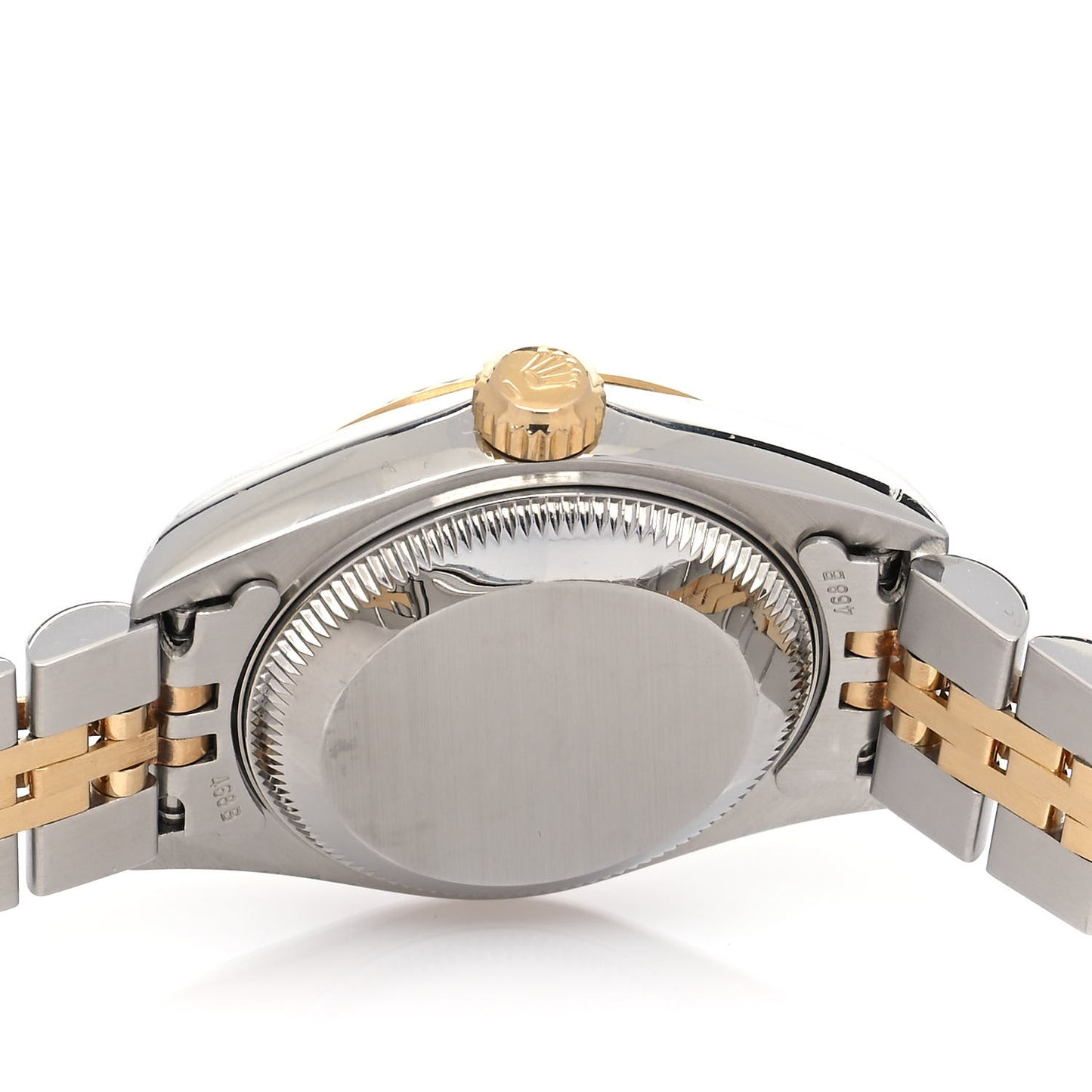 Stainless Steel 18K Yellow Gold Diamond 26mm Oyster Perpetual Datejust Watch White 79173