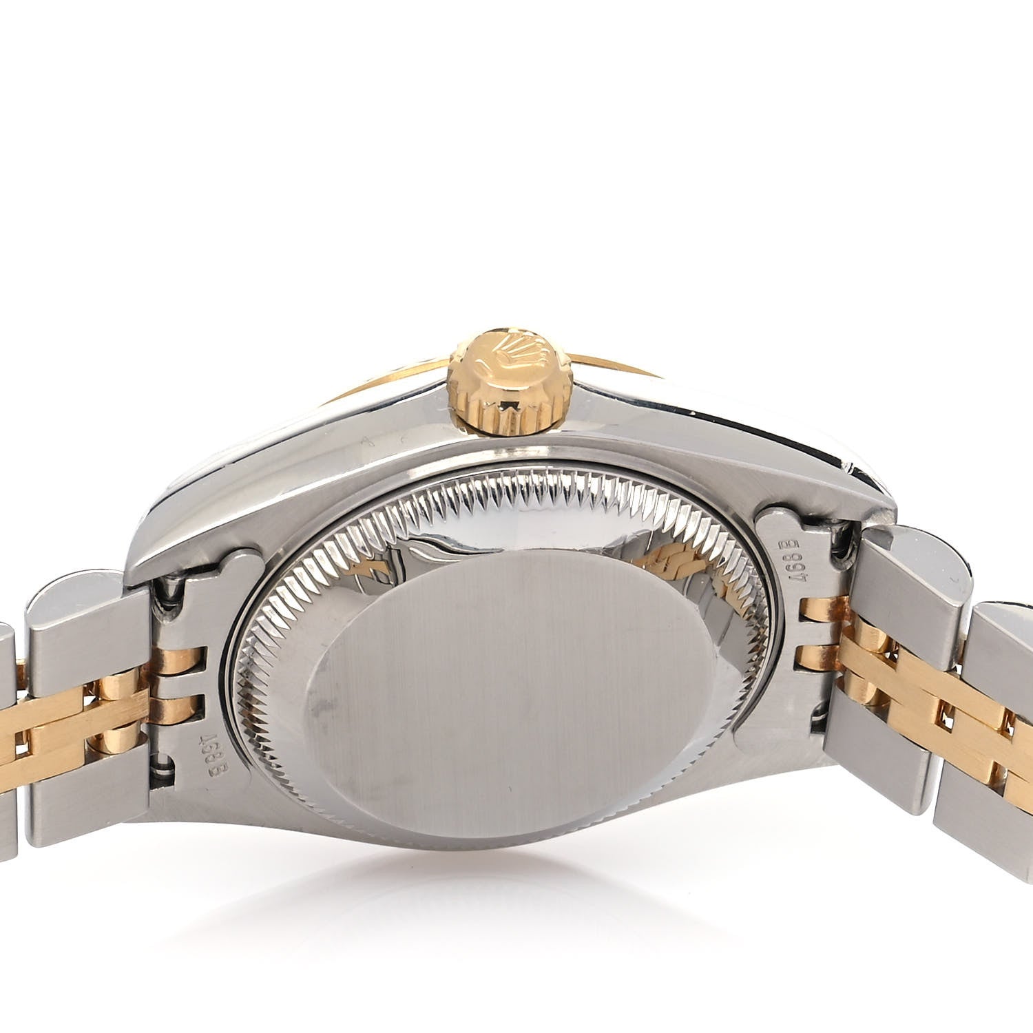 Rolex Stainless Steel 18K Yellow Gold Diamond 26mm Oyster Perpetual Datejust Watch White 79173 4 of 4