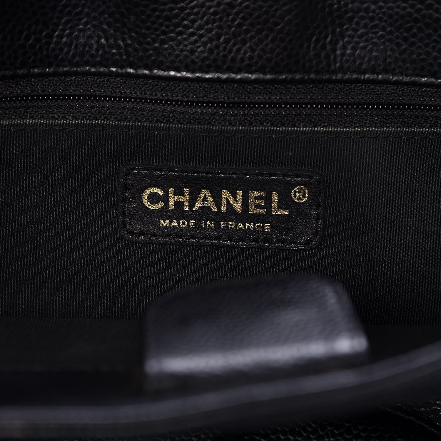 Chanel Caviar Quilted Petit Shopping Tote PST Black 6 of 11