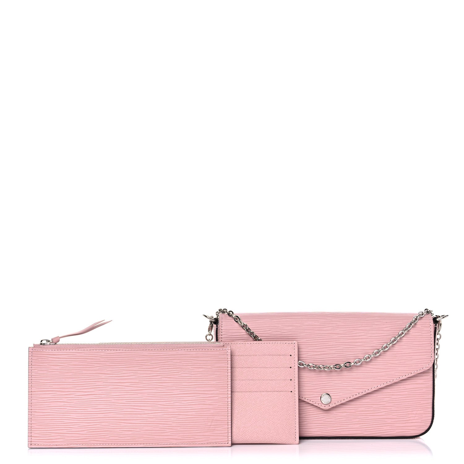Louis Vuitton Epi Pochette Felicie Rose Ballerine 1 of 10