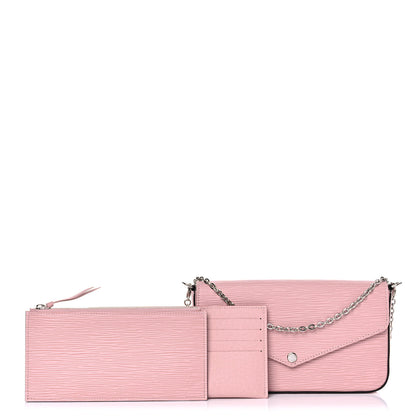 Louis Vuitton Epi Pochette Felicie Rose Ballerine 1 of 10