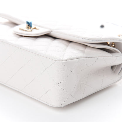 Chanel Caviar Quilted Small Double Flap White 8 of 9