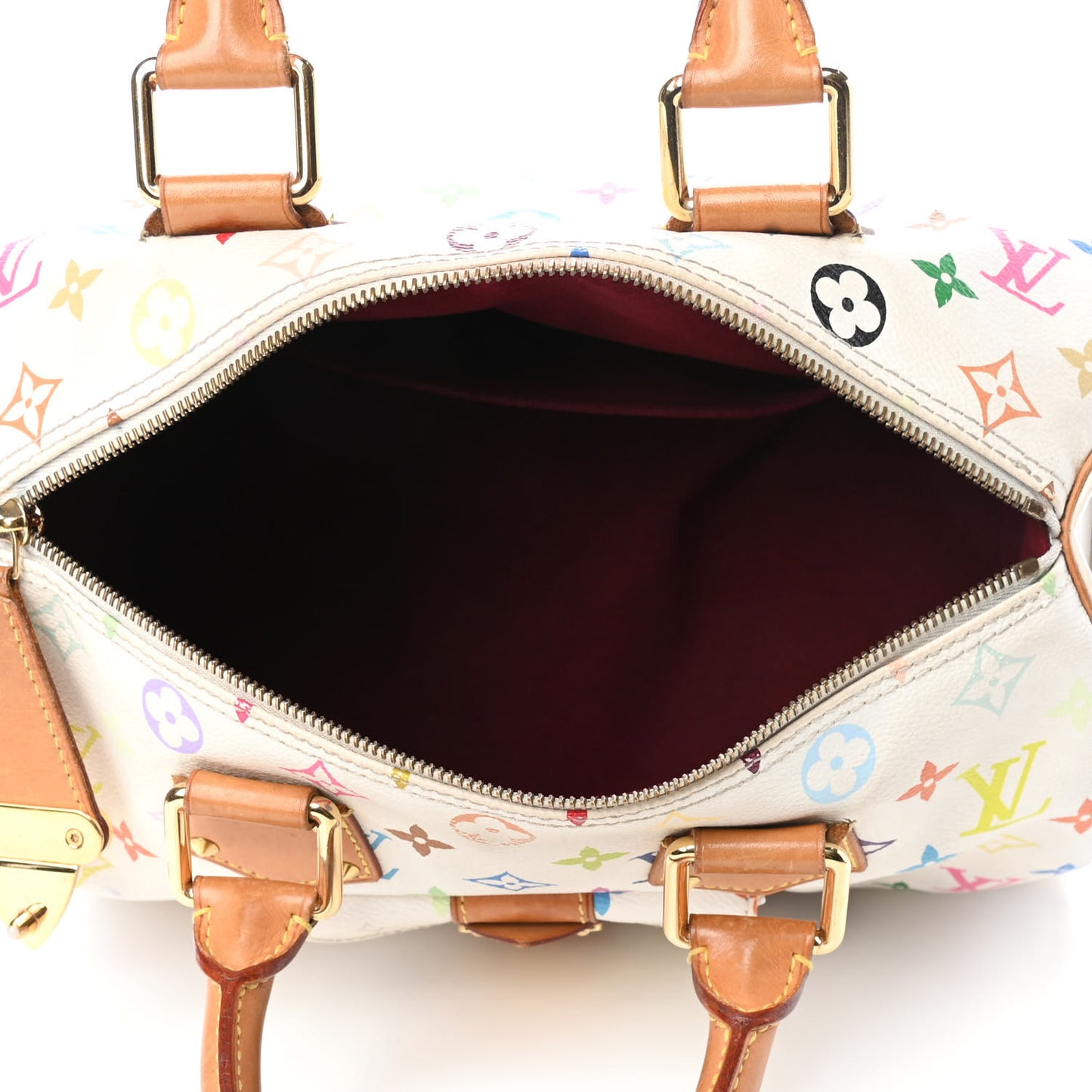 Monogram Multicolor Speedy 30 White