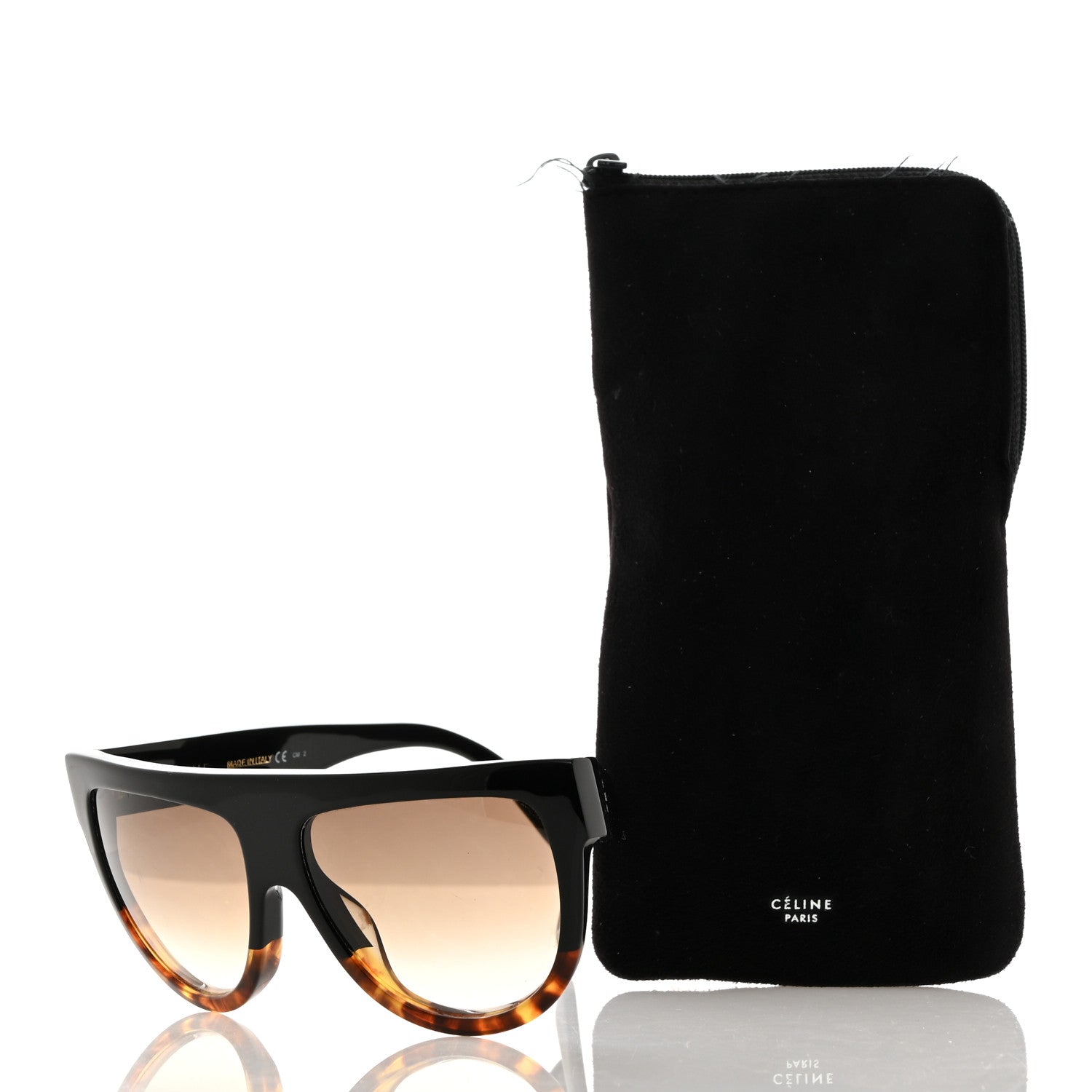 Celine Shadow Sunglasses CL 41026/S Black Havana 7 of 7