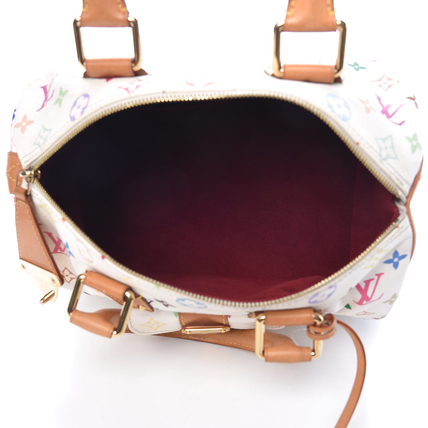 Monogram Multicolor Speedy 30 White