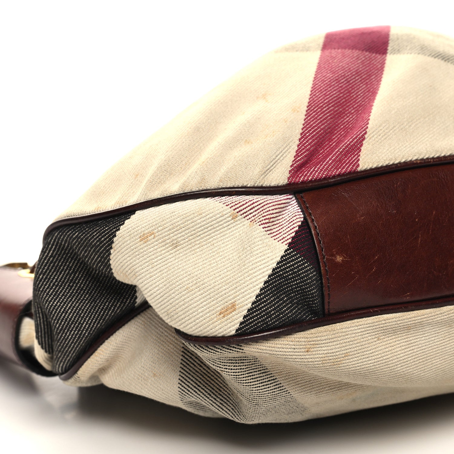 Burberry Canvas Mega Nova Check Warrior Shoulder Bag Brown 11 of 16