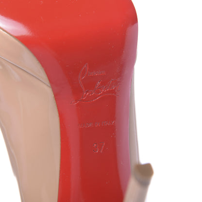 Christian Louboutin Patent New Simple 120 Pumps 37 Nude 7 of 8
