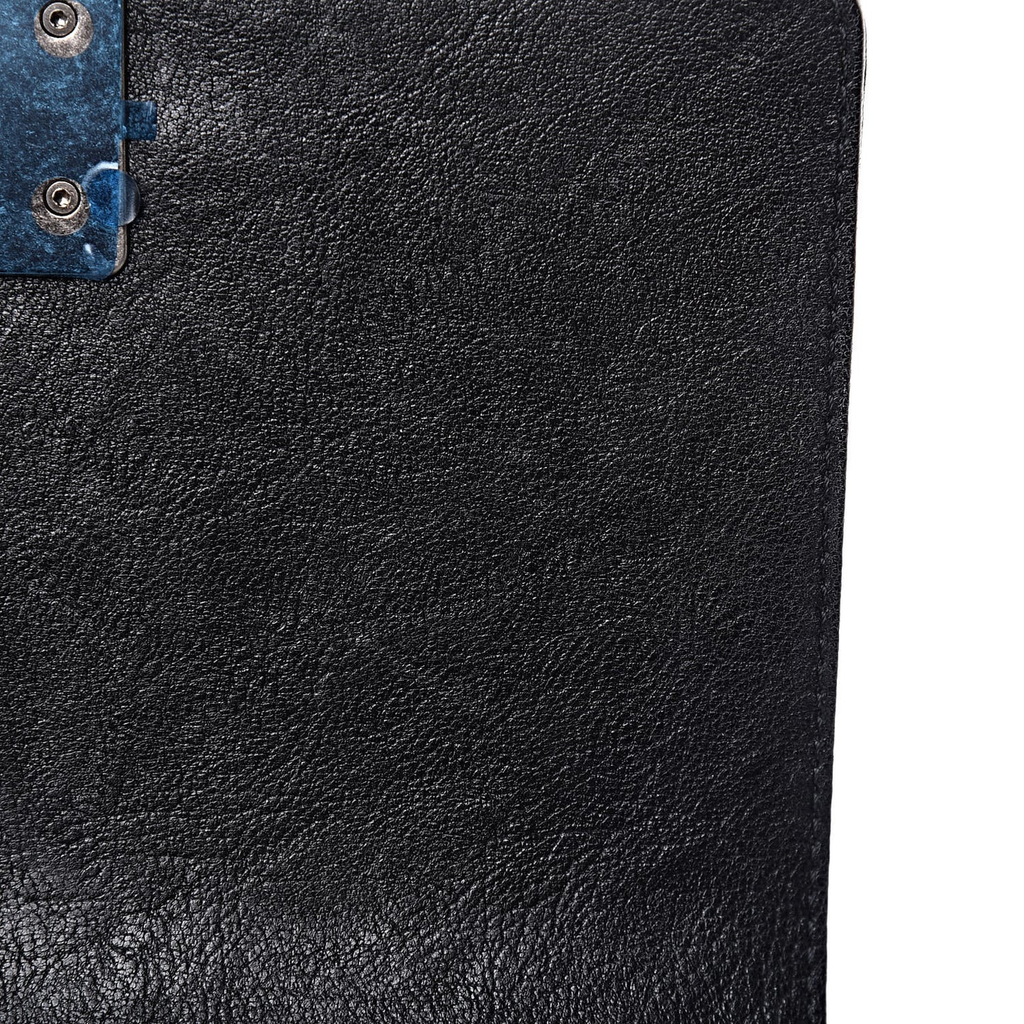 Crumpled Lambskin Small Studded Boy Flap Black