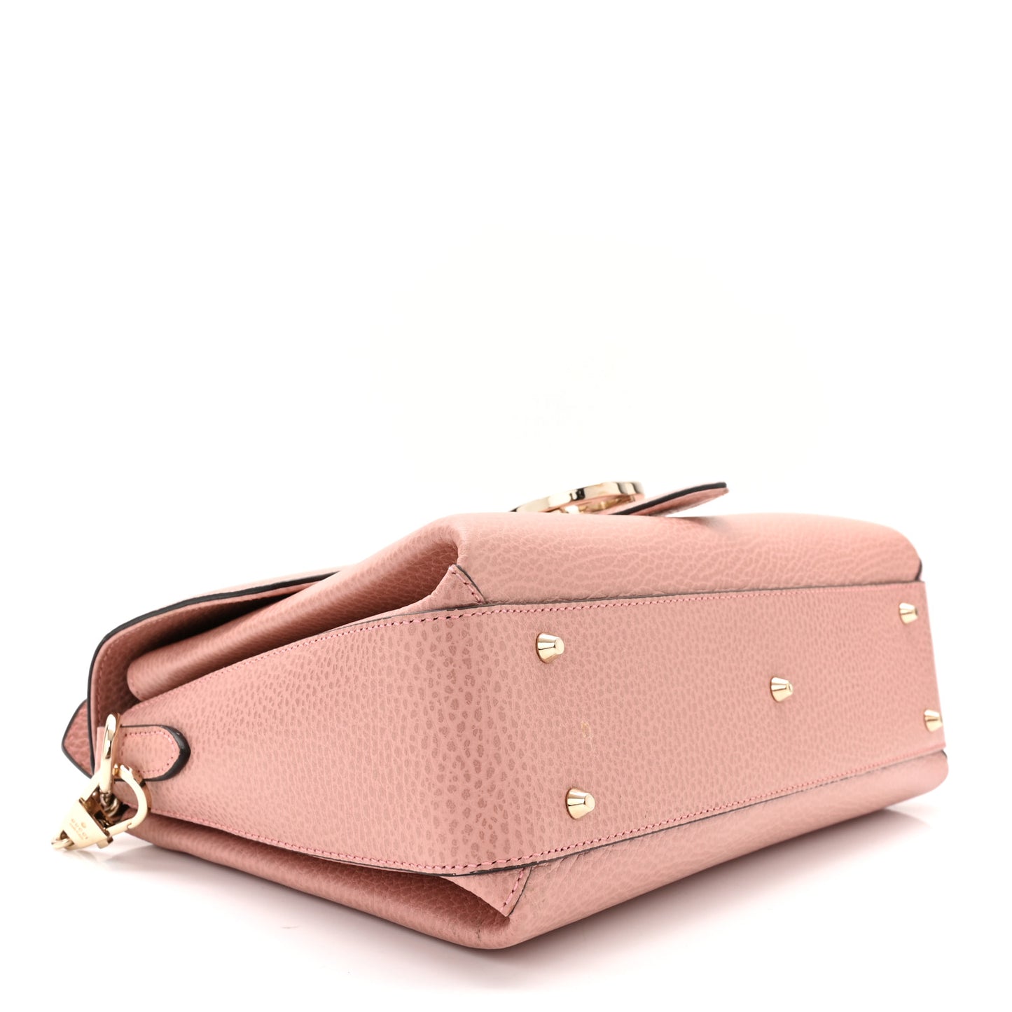 Dollar Calfskin Interlocking G Top Handle Shoulder Bag Soft Pink