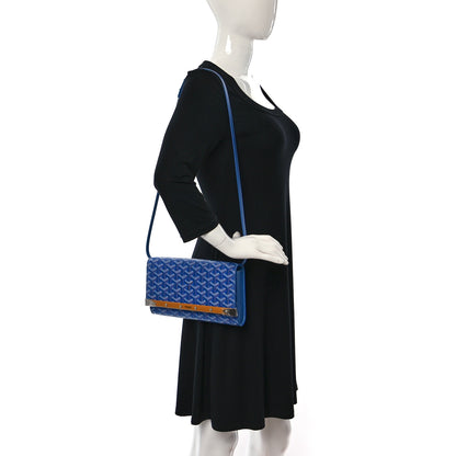 Goyard Goyardine Monte Carlo Bois Clutch With Strap Sky Blue 2 of 11