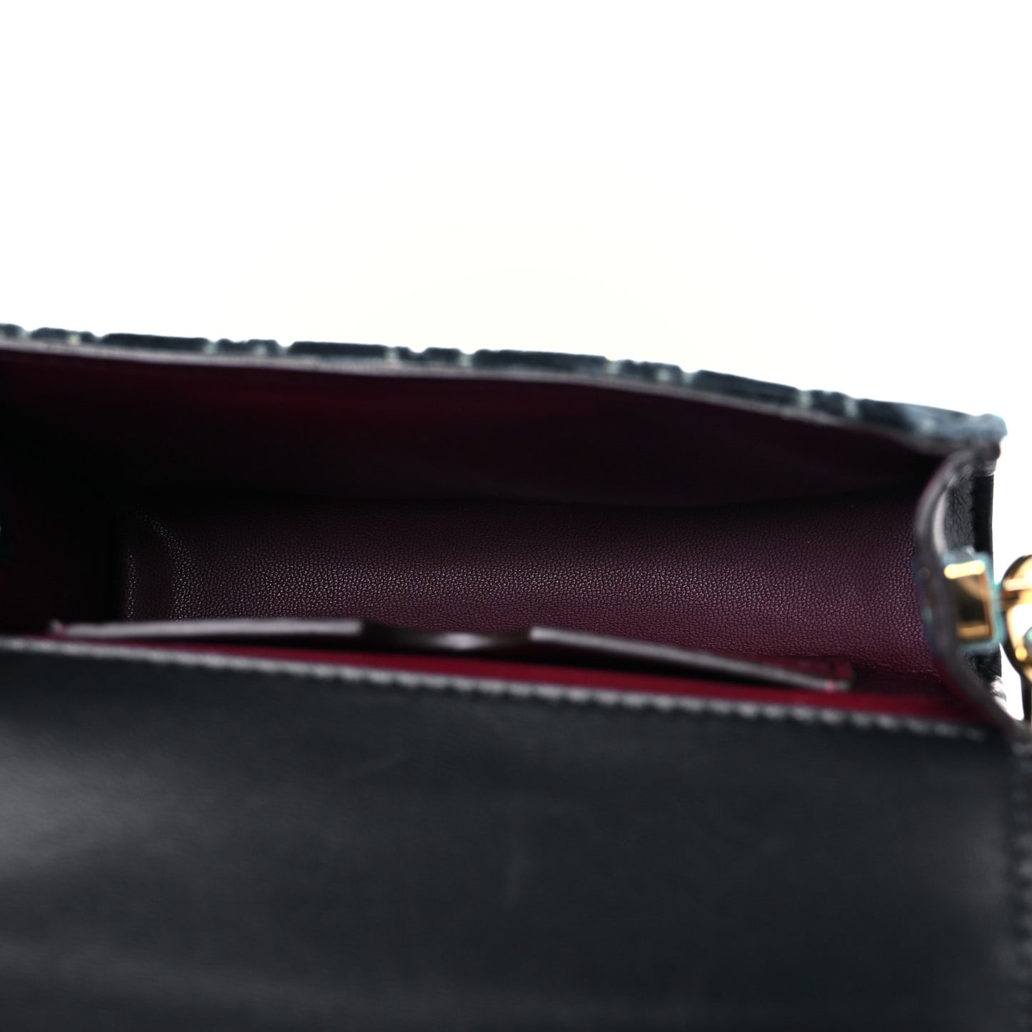Velvet Logo Nano Eden Shoulder Bag Blue