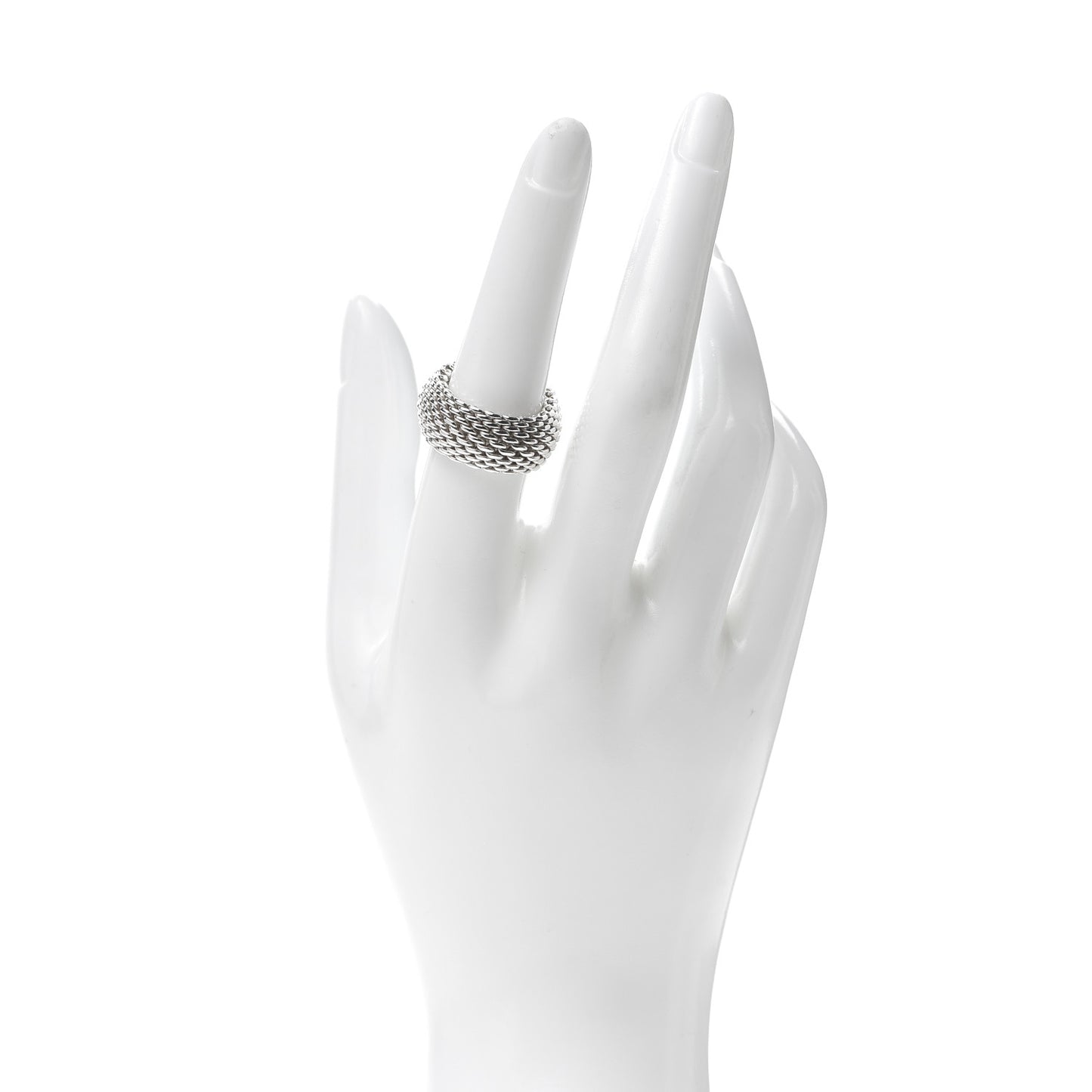 Sterling Silver Somerset Mesh Ring 54 7