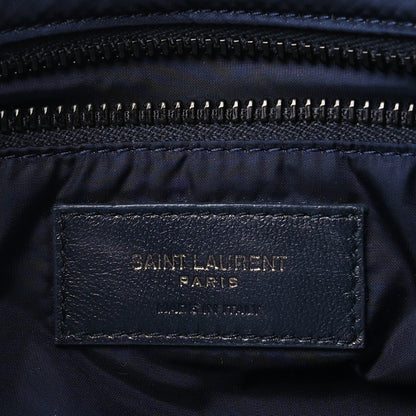 Saint Laurent Econyl Nylon Le 5 A 7 Hobo Navy 6 of 10