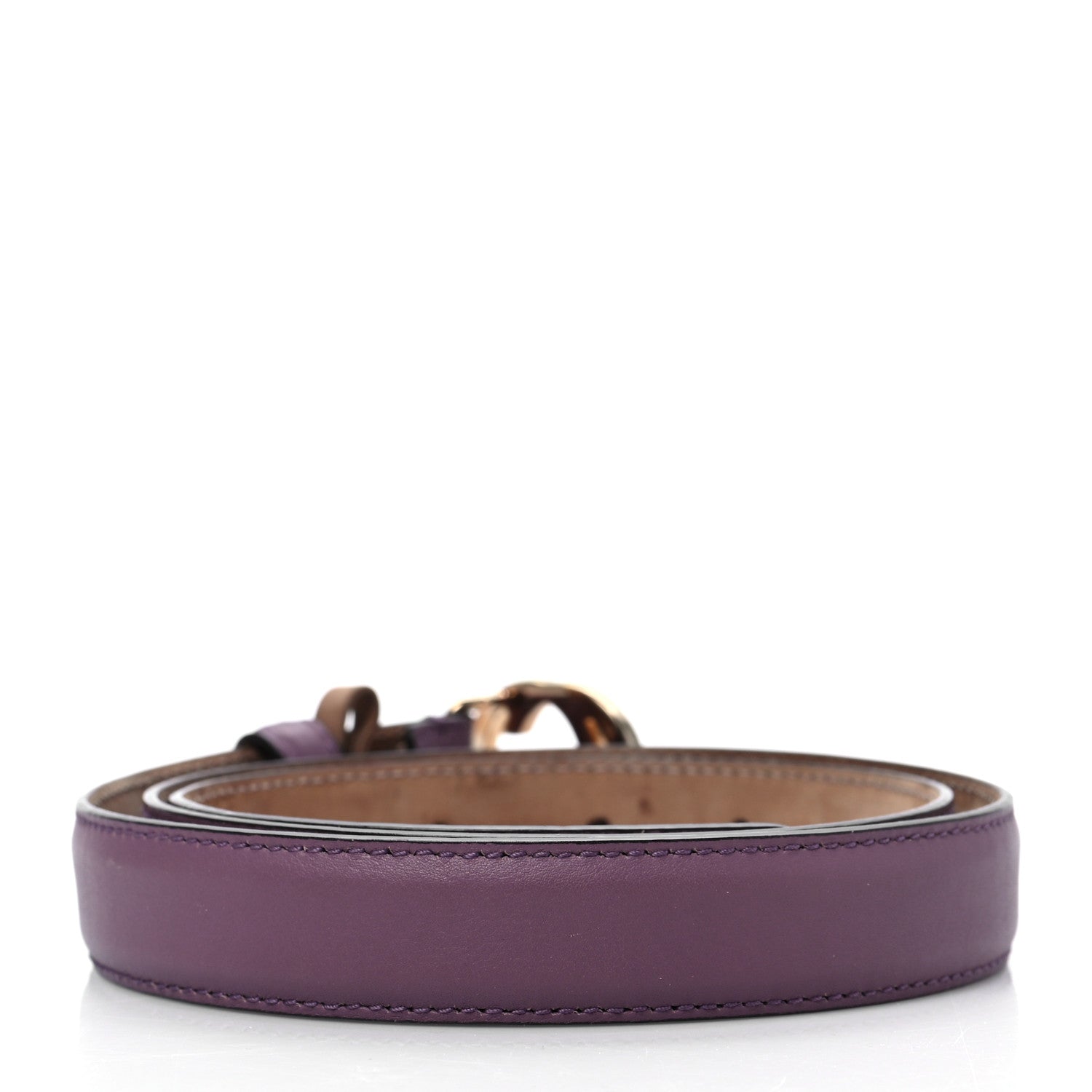 Gucci Moon Calfskin Interlocking G 25mm Belt 90 36 Purple 2 of 7