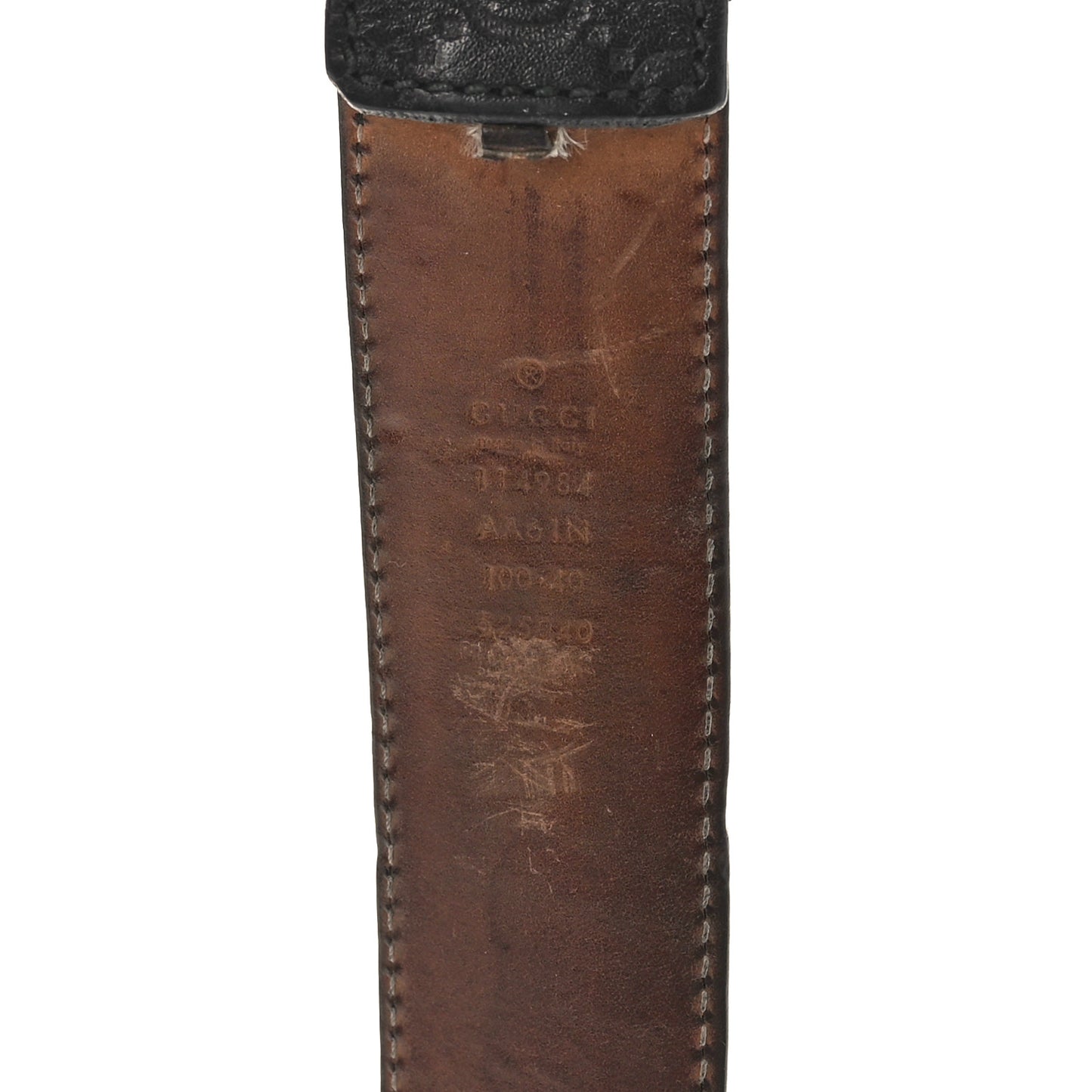 Guccissima Interlocking G 40mm Belt 100 40 Black