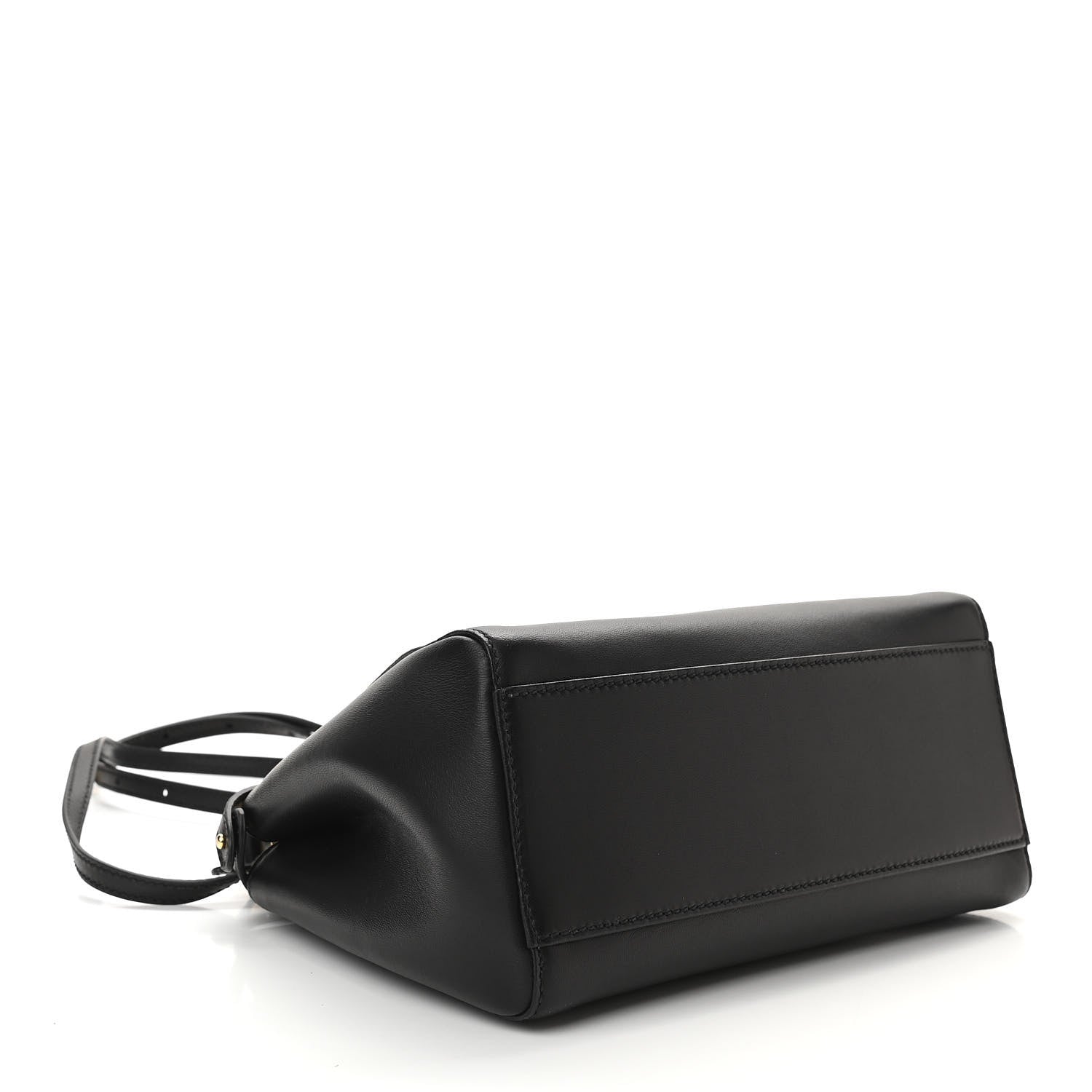 Fendi Nappa Mini Peekaboo Iconic Satchel Black 4 of 11