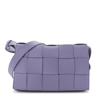 Bottega Veneta Lambskin Intreccio Cassette Crossbody Bag Wisteria 1 of 12