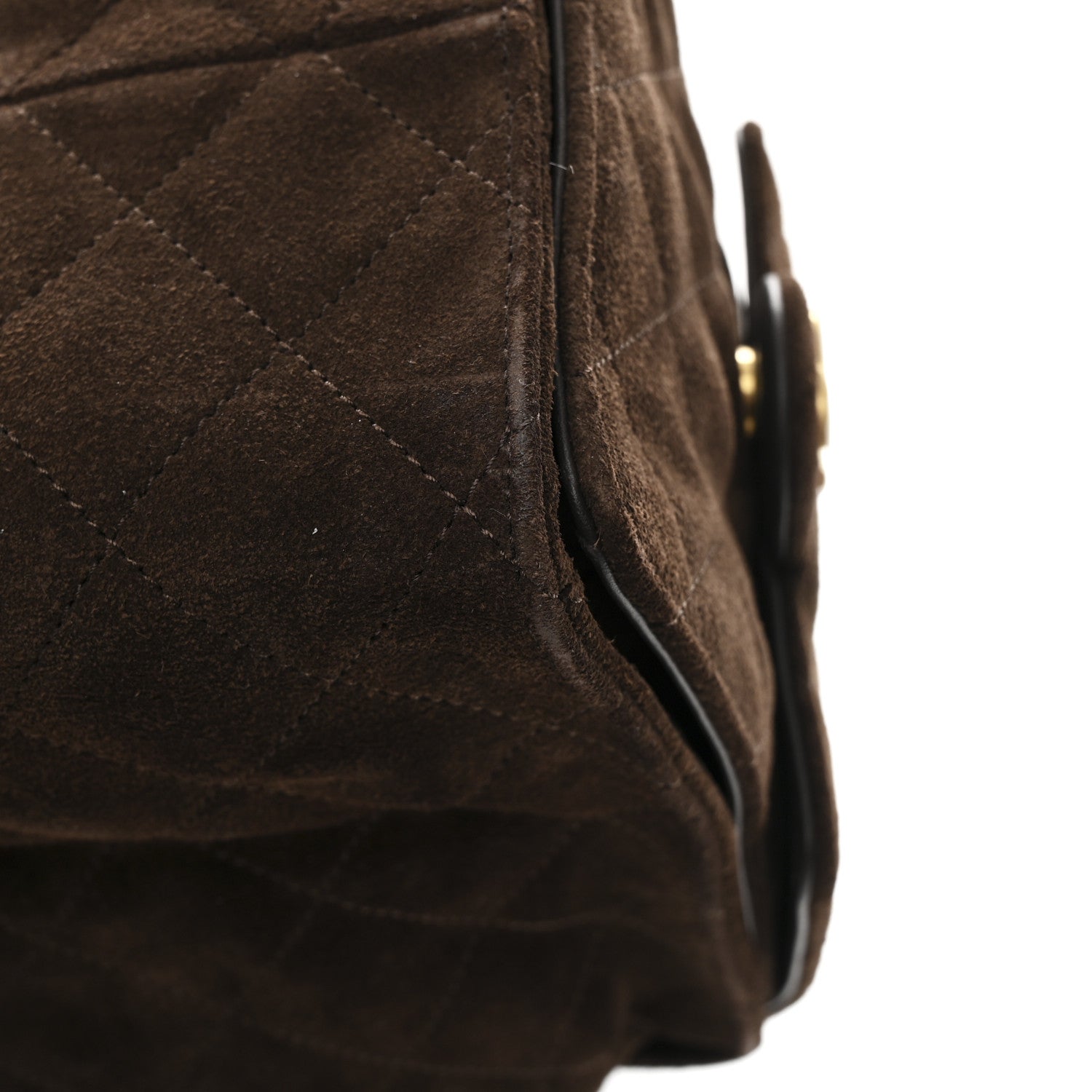 Chanel Suede Quilted Medium Chanel 25 Handbag Dark Brown 13 of 13