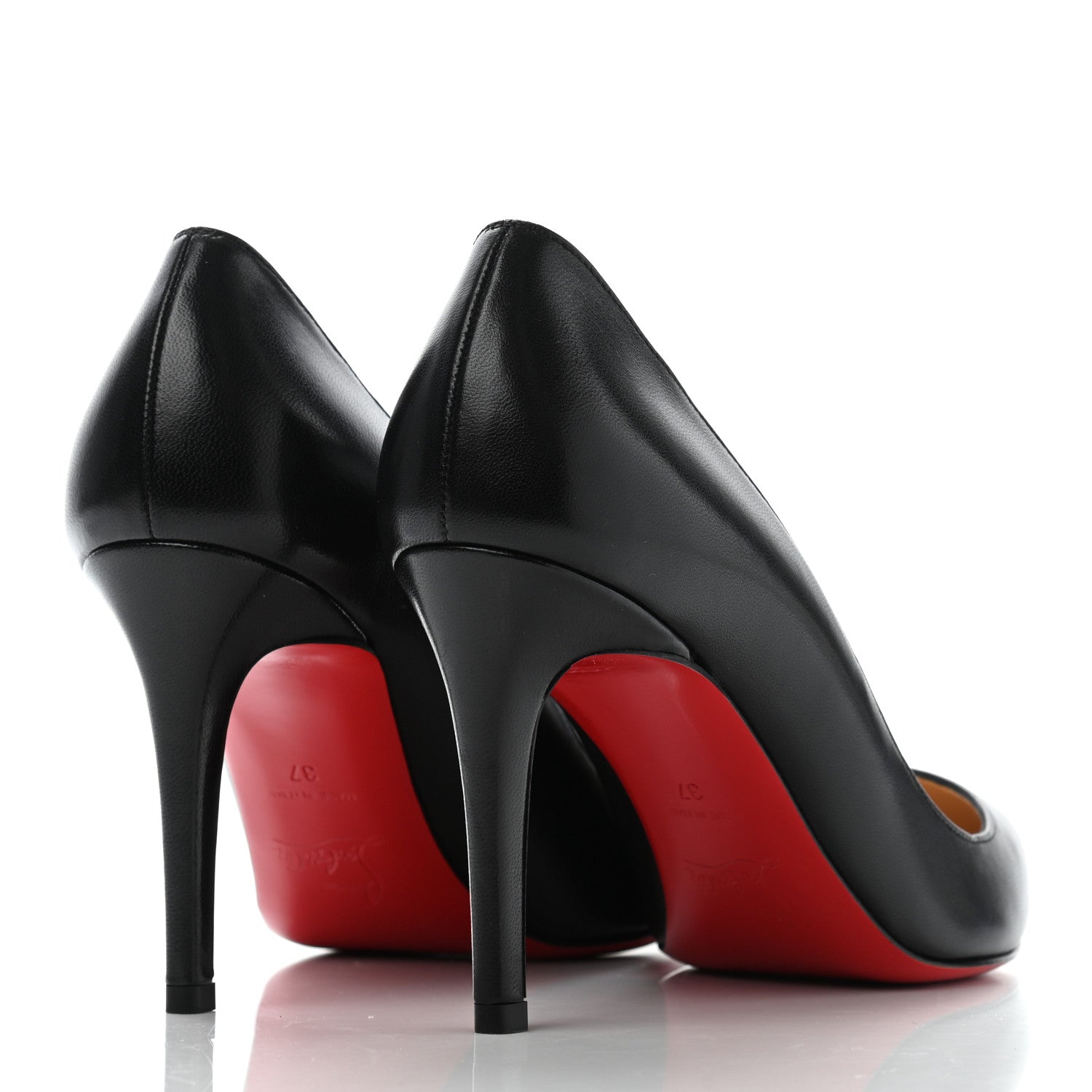 Christian Louboutin Shiny Nappa Pigalle 85 Pumps 37 Black 4 of 9