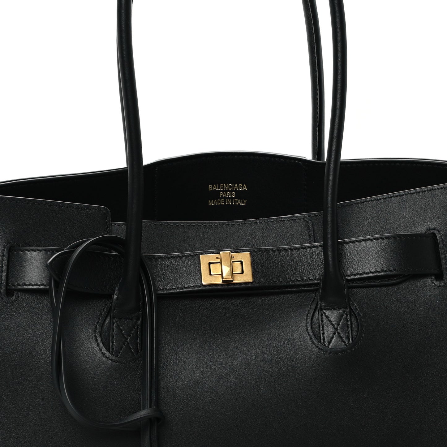 Smooth Calfskin Medium Bel Air Carry All Bag Black