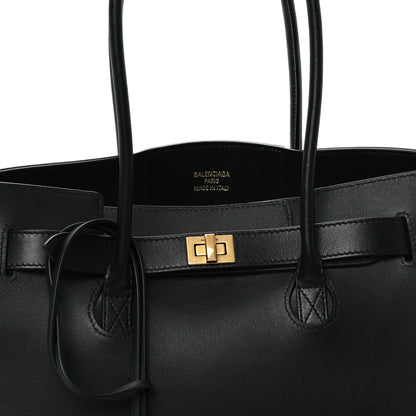 Balenciaga Smooth Calfskin Medium Bel Air Carry All Bag Black 7 of 10