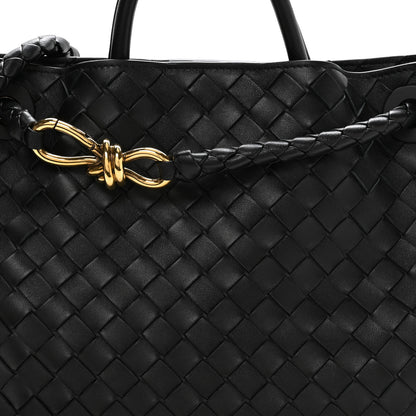 Bottega Veneta Nappa Intrecciato Medium Andiamo Shoulder Bag Black 7 of 9