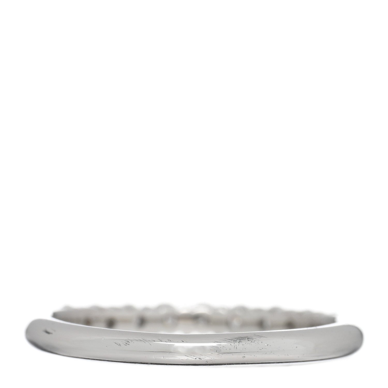 Tiffany Platinum Diamond .27ct 2.2mm Half Circle Embrace Band Ring 52 6 3 of 5