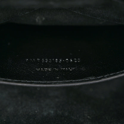 Saint Laurent Crinkled Calfskin Matelasse Monogram Baby Niki Chain Satchel Black 7 of 10