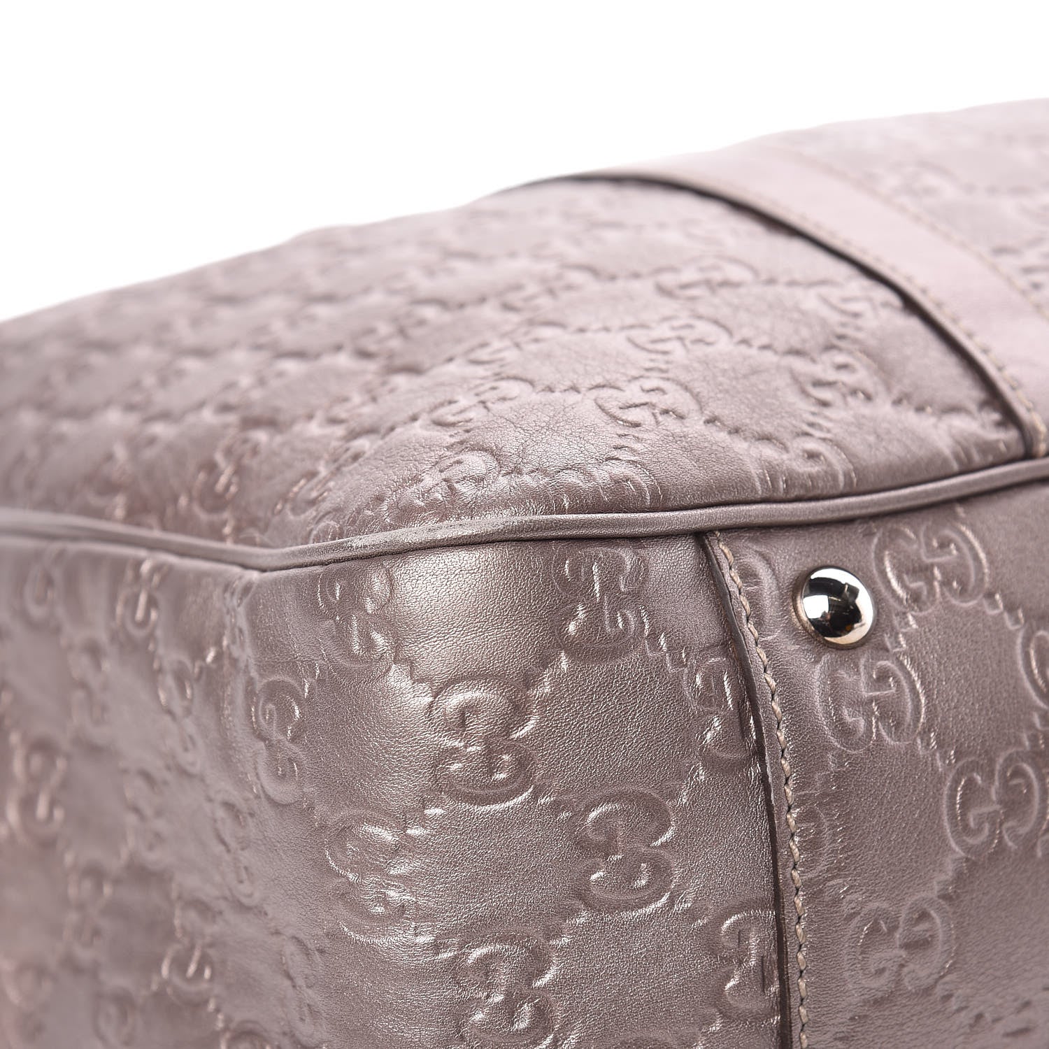 Gucci Metallic Guccissima Large GG Twins Tote Mauve 8 of 12