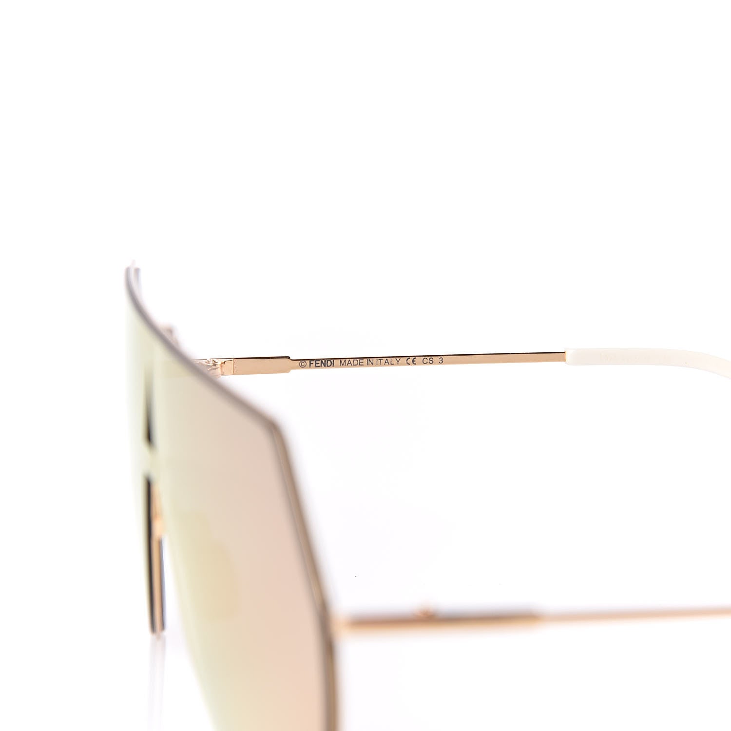 Fendi Metal Mirrored Eyeline Sunglasses FF 0193/S Matte Gold 6 of 7