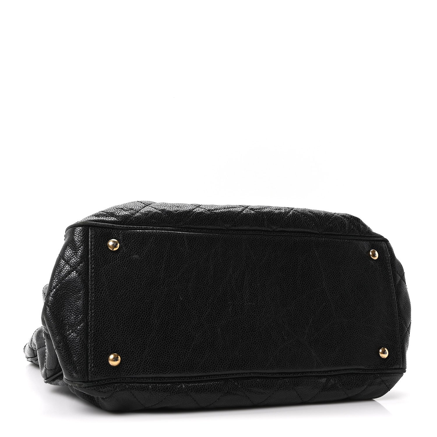 Chanel Glazed Caviar Quilted Small Shiva Tote Tote Black 4 of 10