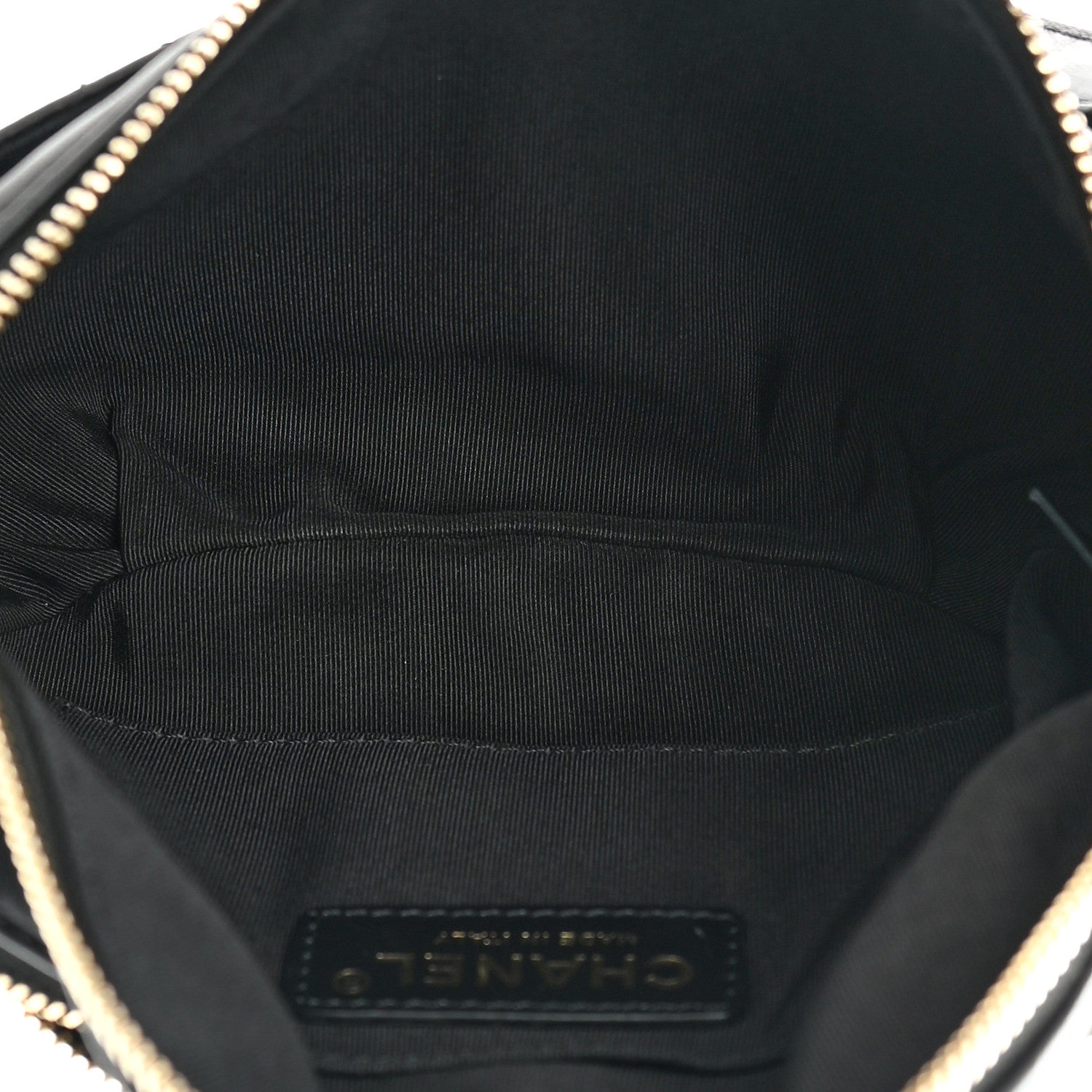 Chanel Lambskin Quilted Waist Bag Fanny Pack Black 4 of 13