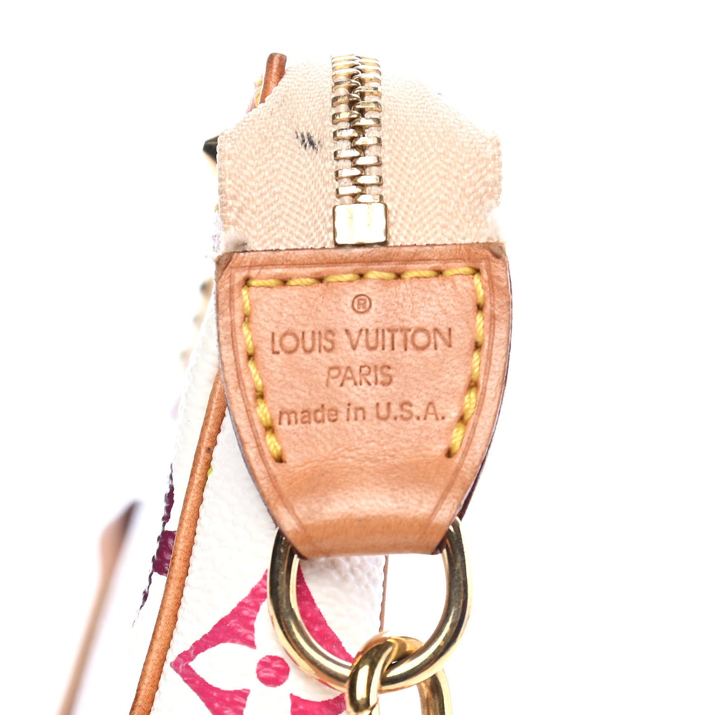 Monogram Multicolor Pochette Accessories White
