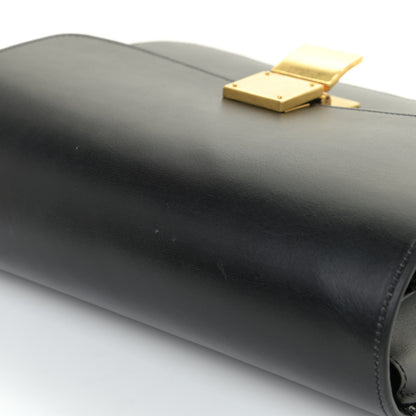 Celine Box Calfskin Medium Classic Box Flap Bag Black 12 of 14