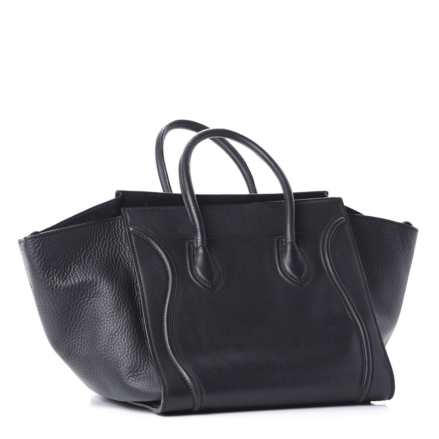 Supple Calfskin Medium Phantom Luggage Black