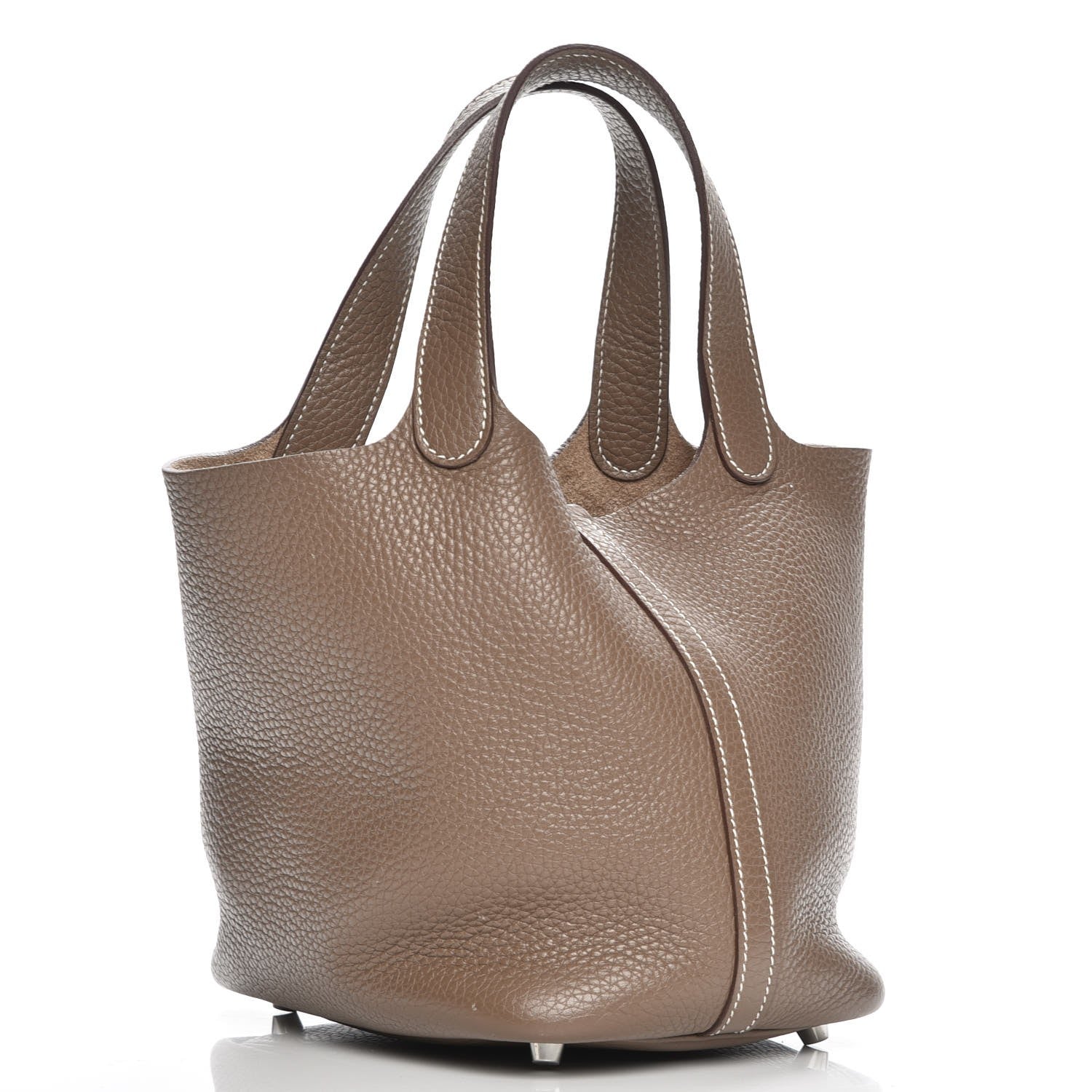Hermes Taurillon Clemence Picotin Lock 18 PM Etoupe 3 of 8