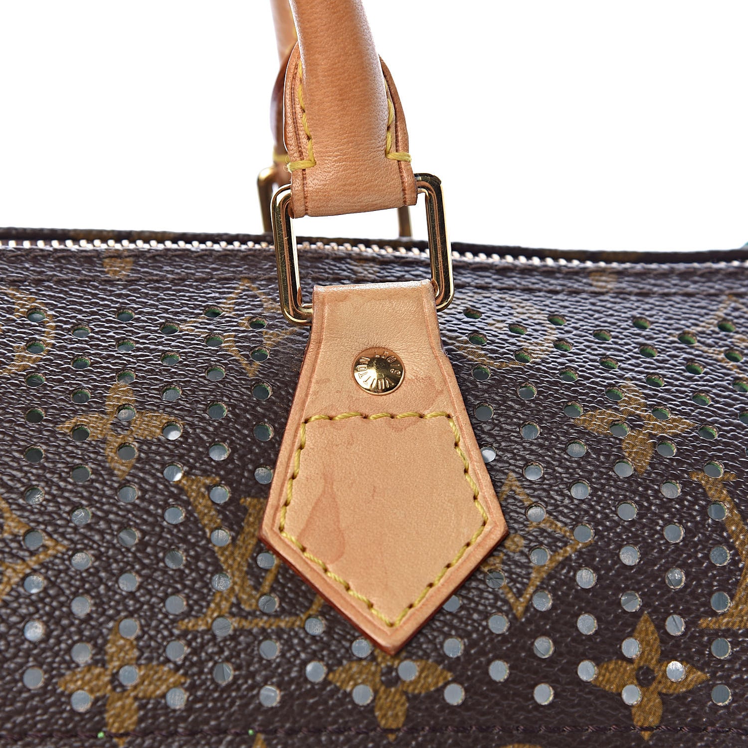 Louis Vuitton Monogram Perforated Speedy 30 Green 13 of 17