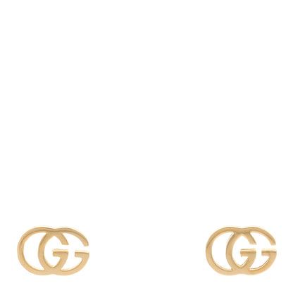 Gucci 18K Yellow Gold Running G Stud Earrings 1 of 5