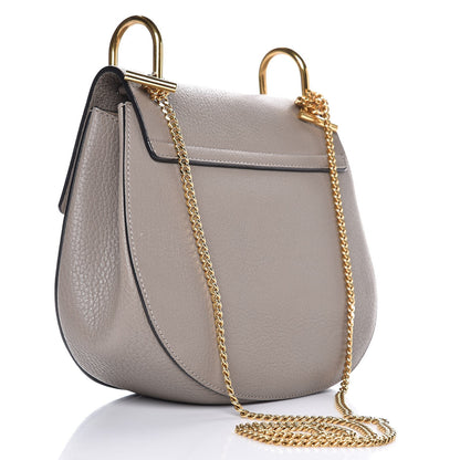 Chloe Grained Lambskin Drew Shoulder Bag Motty Grey 3 of 7