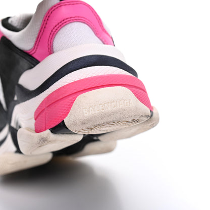Balenciaga Fabric Mesh Womens Triple S Sneakers 36 Rose Fluo Black White 14 of 16